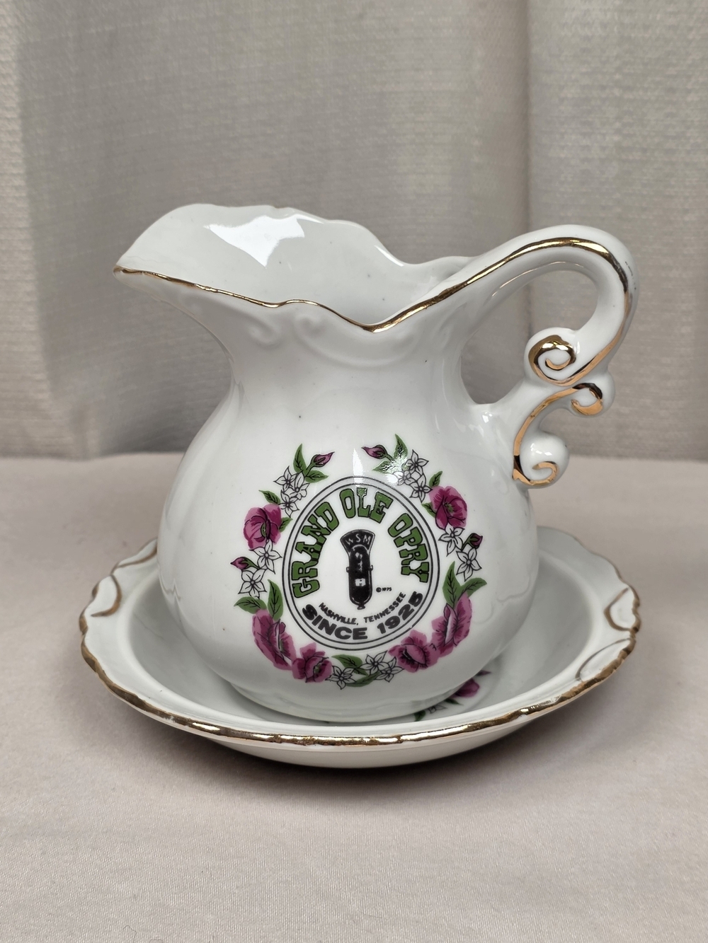 Vintage Grand Ole Opry Creamer & Underplate
